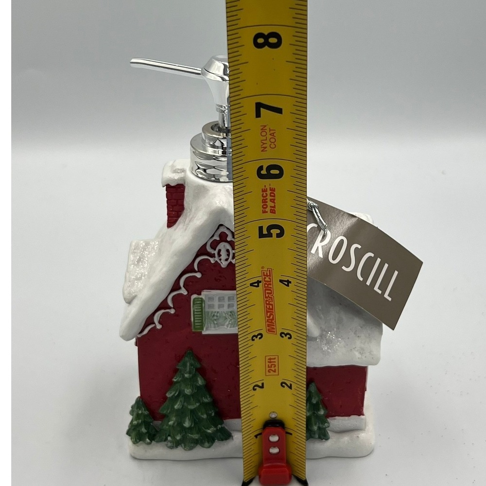 Croscill Soap Dispenser Red NWT Christmas Gingerbread House - Picture 6 of 7